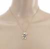 @3115 Złoty łańcuszek Austrian Crystal 40+5 naszyjnik pozłacany 14K Xuping miś
